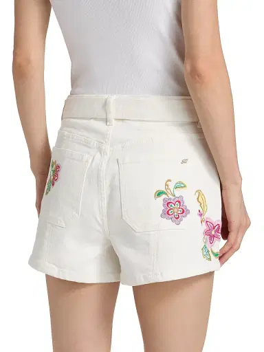 Cinq à Sept Women's Jardin Boheme Belted Ceil Shorts - Scour Multi - Size 14 | Thumbnail 5