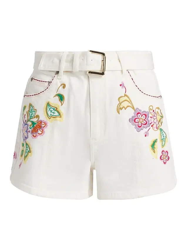 Women's Jardin Boheme Belted Ceil Shorts - Scour Multi