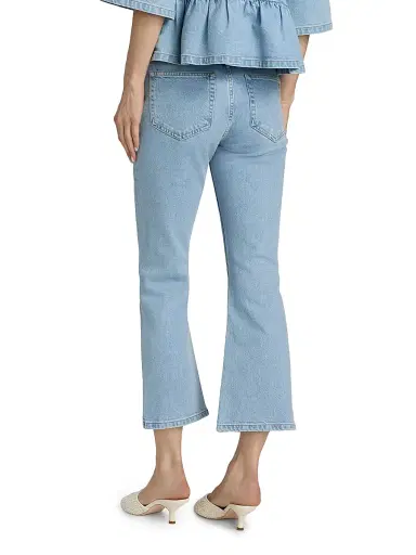 Cinq à Sept Women's Stevie Crop Kick Flare Jeans - Mist - Size 16 | Thumbnail 5 Cinq à Sept Women's Stevie Crop Kick Flare Jeans - Mist - Size 16 | Thumbnail 5