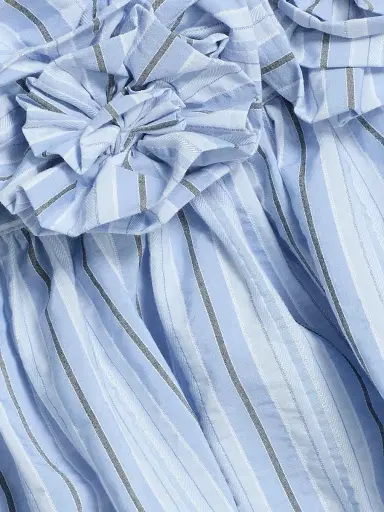 Cinq à Sept Women's Kelsey Off-The-Shoulder Striped Top - Blue Multi | Thumbnail 7