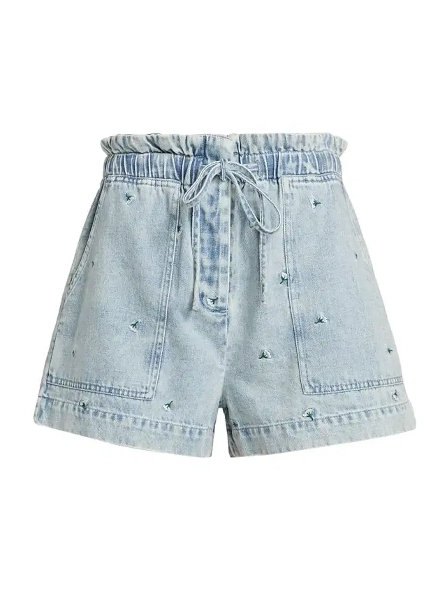 Women's Foster Embroidered Shorts -  Carnations