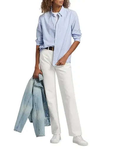 Nili Lotan Women's Raphael Classic Cotton Shirt | Thumbnail 2