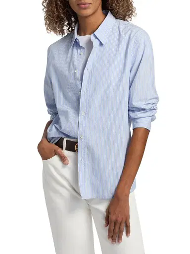 Nili Lotan Women's Raphael Classic Cotton Shirt | Thumbnail 3