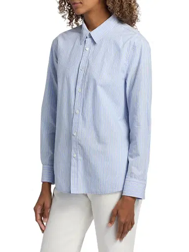 Nili Lotan Women's Raphael Classic Cotton Shirt | Thumbnail 4
