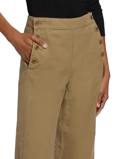 Nili Lotan Women's Reed Cotton Sailor Pants - French Khaki - Size 8 | Thumbnail 6 Nili Lotan Women's Reed Cotton Sailor Pants - French Khaki - Size 8 | Thumbnail 6