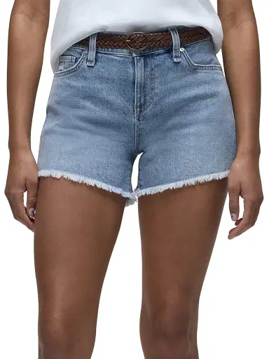 Hudson Jeans Women's Gemma Mid-Rise Denim Shorts - Delight | Thumbnail 4