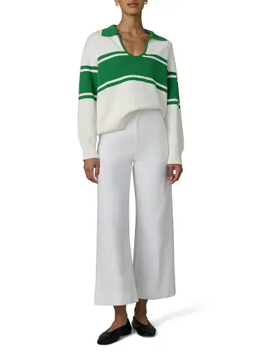 Joe's Jeans Women's The Romie Polo Sweater - Ecru - Size XL | Thumbnail 2
