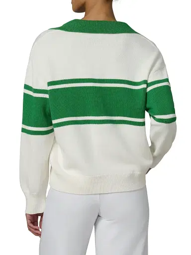 Joe's Jeans Women's The Romie Polo Sweater - Ecru - Size XL | Thumbnail 5