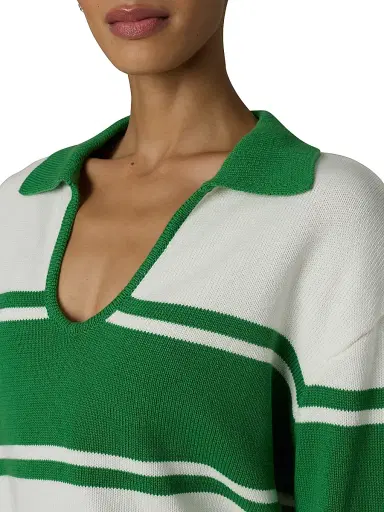 Joe's Jeans Women's The Romie Polo Sweater - Ecru - Size XL | Thumbnail 6