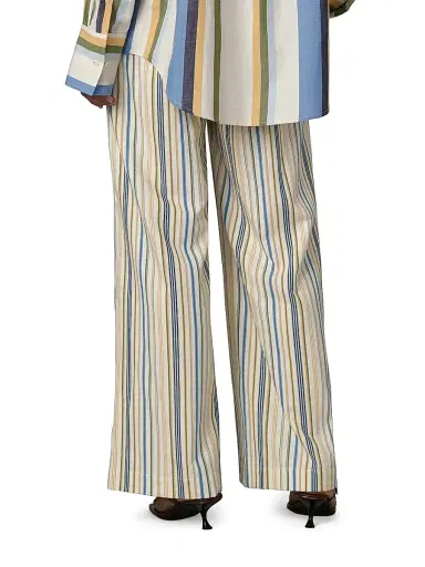 Joe's Jeans Women's The Brynn Striped Pants - Azure Multi Stripe | Thumbnail 5