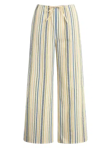 Joe's Jeans Women's The Brynn Striped Pants - Azure Multi Stripe | Thumbnail 1