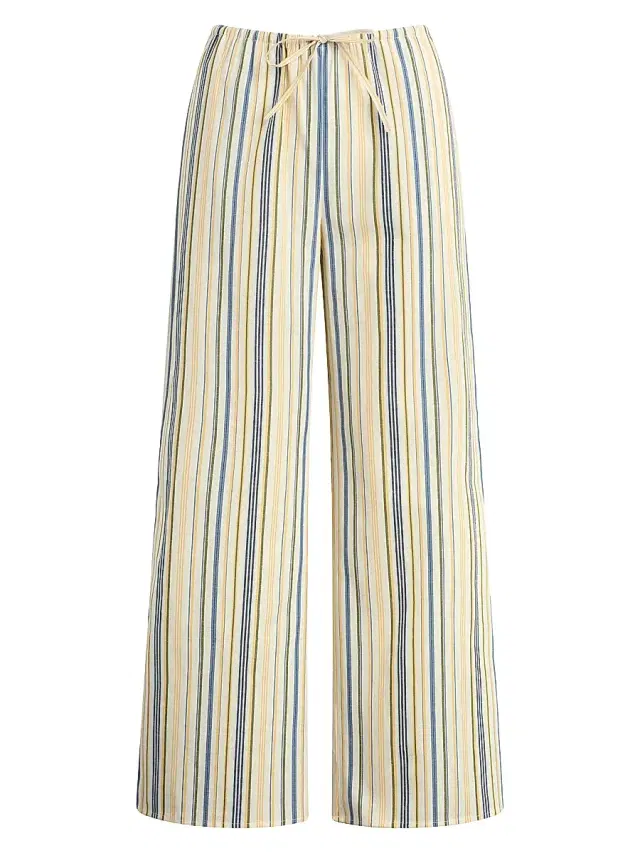 Joe's Jeans Women's The Brynn Striped Pants - Azure Multi Stripe