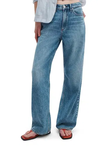 rag & bone Women's Logan Featherweight Wide-Leg Jeans - Lyon | Thumbnail 3 rag & bone Women's Logan Featherweight Wide-Leg Jeans - Lyon | Thumbnail 3