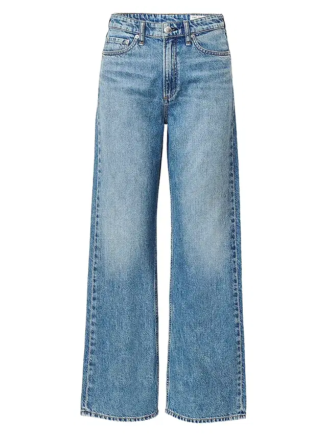 rag & bone Women's Logan Featherweight Wide-Leg Jeans - Lyon