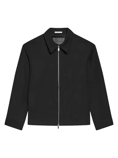 Helmut Lang Men's Wool Gabardine Suiting Shirt Jacket - Black - Size XL | Thumbnail 1
