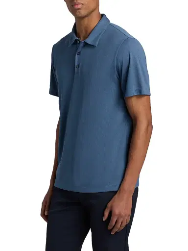 Theory Men's Bron Stretch Jersey Polo Shirt - Bering - Size XL | Thumbnail 4 Theory Men's Bron Stretch Jersey Polo Shirt - Bering - Size XL | Thumbnail 4
