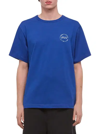 Helmut Lang Men's Stamp Logo Cotton T-Shirt | Thumbnail 1 Helmut Lang Men's Stamp Logo Cotton T-Shirt | Thumbnail 1