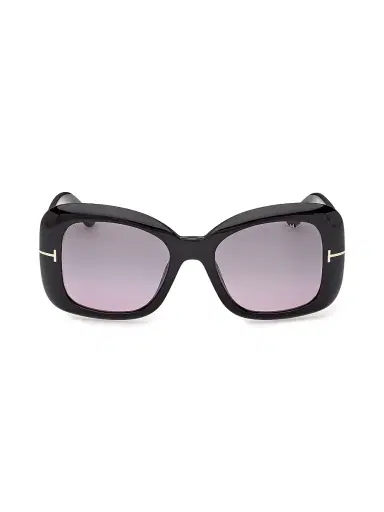 Tom Ford Women's Sandra-02 52MM Square Sunglasses - Black Purple | Thumbnail 2 Tom Ford Women's Sandra-02 52MM Square Sunglasses - Black Purple | Thumbnail 2