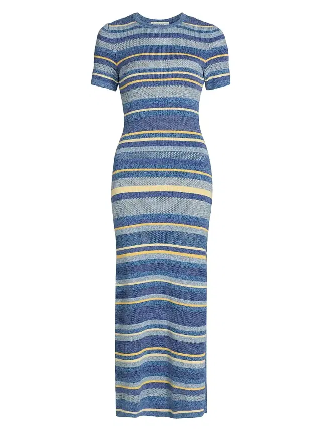 Women's Tonnie Striped Cotton Maxi Dress