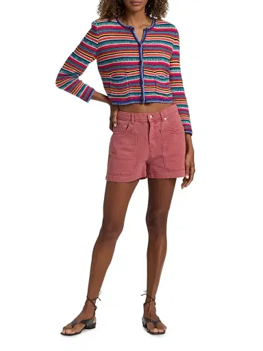 Ba&sh Women's Fanny Striped Cardigan - Size Large | Thumbnail 2 Ba&sh Women's Fanny Striped Cardigan - Size Large | Thumbnail 2