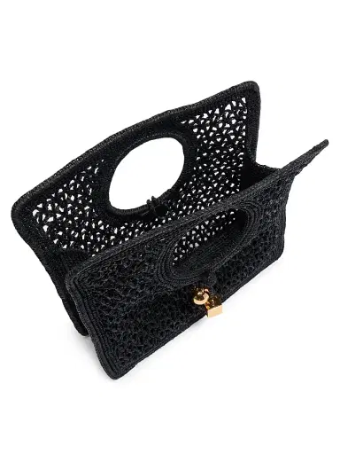 Jacquemus Women's Le Petit Carré Crotchet-Knit Raffia Bag | Thumbnail 3 Jacquemus Women's Le Petit Carré Crotchet-Knit Raffia Bag | Thumbnail 3