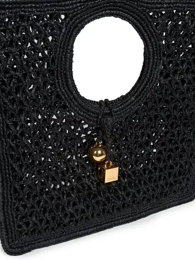 Jacquemus Women's Le Petit Carré Crotchet-Knit Raffia Bag | Thumbnail 4 Jacquemus Women's Le Petit Carré Crotchet-Knit Raffia Bag | Thumbnail 4