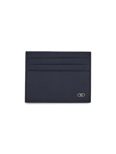 Ferragamo Men's Gancio Leather Card Case | Thumbnail 1 Ferragamo Men's Gancio Leather Card Case | Thumbnail 1