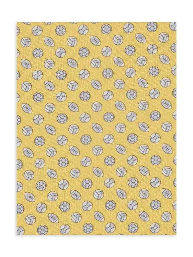 Ferragamo Men's Basket Printed Silk Tie | Thumbnail 2