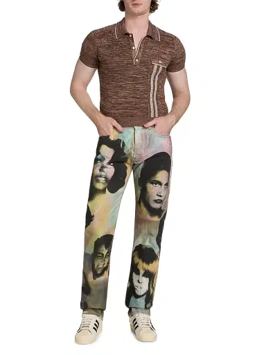 Versace Men's The Party Print Jeans | Thumbnail 2 Versace Men's The Party Print Jeans | Thumbnail 2