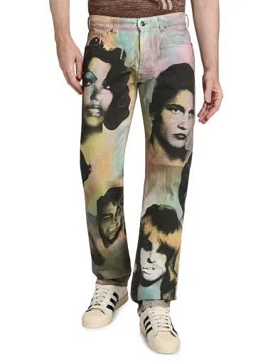 Versace Men's The Party Print Jeans | Thumbnail 3 Versace Men's The Party Print Jeans | Thumbnail 3