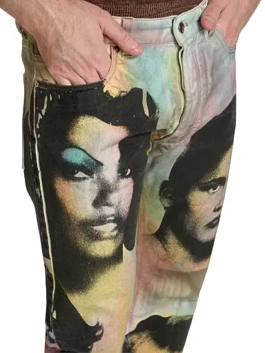 Versace Men's The Party Print Jeans | Thumbnail 6 Versace Men's The Party Print Jeans | Thumbnail 6