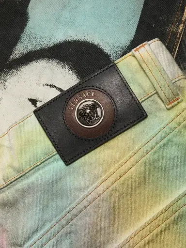 Versace Men's The Party Print Jeans | Thumbnail 7 Versace Men's The Party Print Jeans | Thumbnail 7