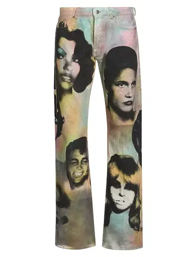 Versace Men's The Party Print Jeans | Thumbnail 1 Versace Men's The Party Print Jeans | Thumbnail 1