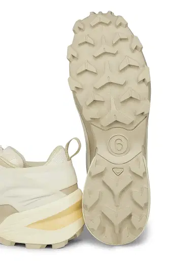 MM6 MAISON MARGIELA Men's x Salomon Low-Top Sneakers - Vanilla Ice Eucalyptus Yellow - Size 12 | Thumbnail 6