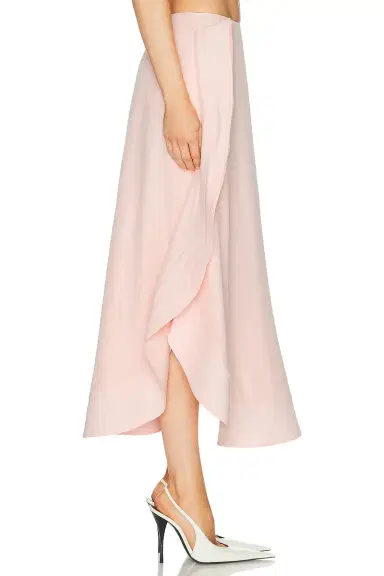 Stella McCartney Silk Frill Detail Maxi Skirt | Thumbnail 2