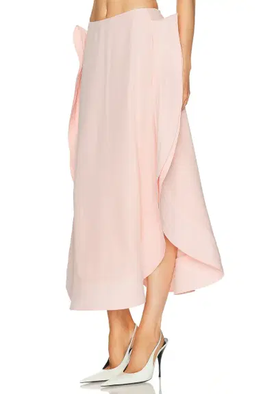 Stella McCartney Silk Frill Detail Maxi Skirt | Thumbnail 3