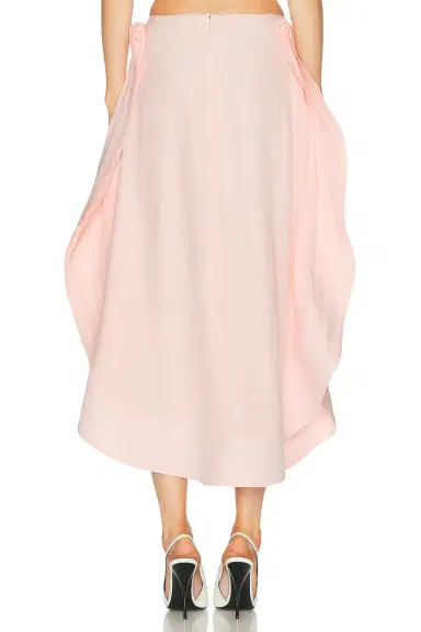Stella McCartney Silk Frill Detail Maxi Skirt | Thumbnail 4