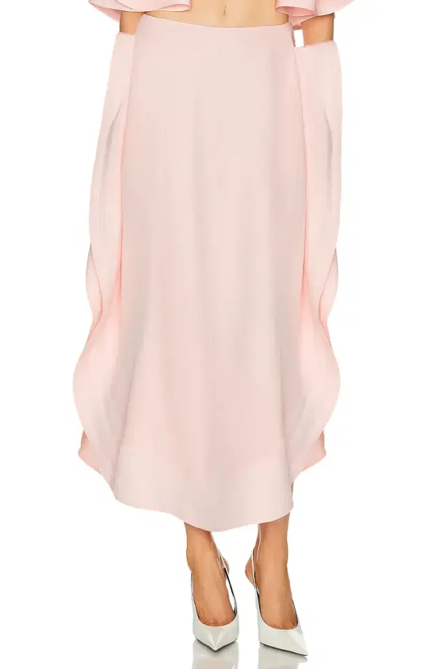 Stella McCartney Silk Frill Detail Maxi Skirt