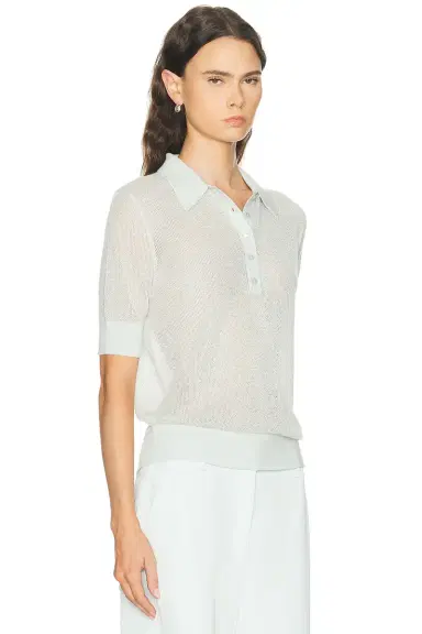 TWP Open Stitch Slim Polo Top | Thumbnail 2