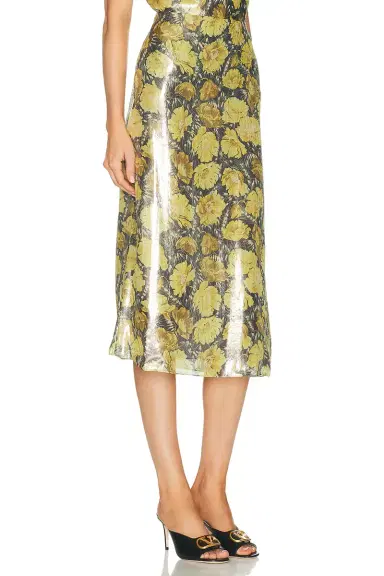 Valentino Lurex Apres L'Hiver Poppies Skirt | Thumbnail 2 Valentino Lurex Apres L'Hiver Poppies Skirt | Thumbnail 2