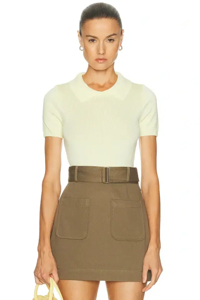 MATTHEW BRUCH Knit Collared Tee
