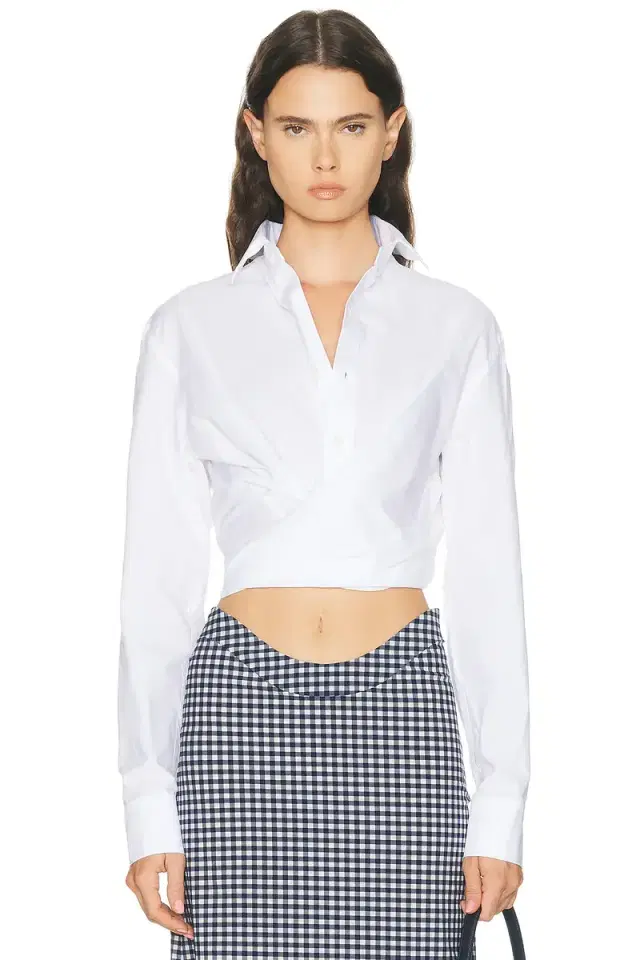 Jean Paul Gaultier Cropped Button Up Top