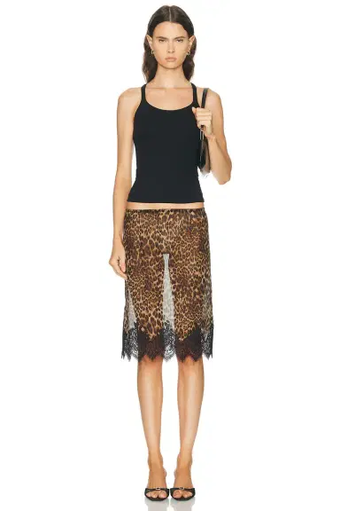 NILI LOTAN Thea Lace Skirt | Thumbnail 5 NILI LOTAN Thea Lace Skirt | Thumbnail 5