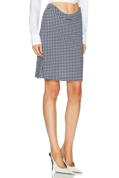 Jean Paul Gaultier Curved Waistband Mini Skirt | Thumbnail 2