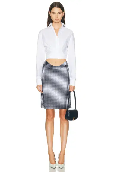 Jean Paul Gaultier Curved Waistband Mini Skirt | Thumbnail 5