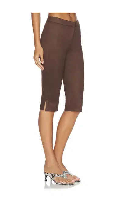 superdown Ayla Faux Suede Capri | Thumbnail 2 superdown Ayla Faux Suede Capri | Thumbnail 2