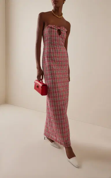 BERNADETTE Exclusive Charlotte Checked Seersucker Dress | Thumbnail 4 BERNADETTE Exclusive Charlotte Checked Seersucker Dress | Thumbnail 4
