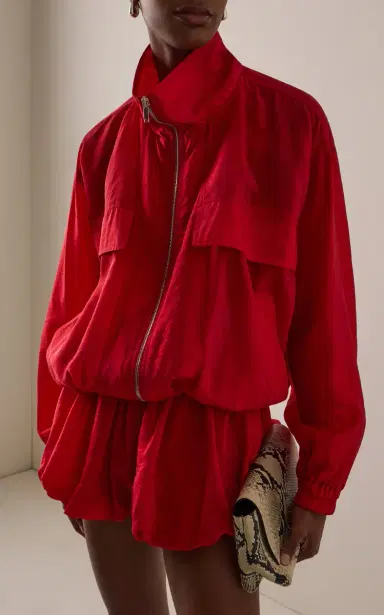 The Frankie Shop Drea Sheer Bomber Jacket | Thumbnail 3 The Frankie Shop Drea Sheer Bomber Jacket | Thumbnail 3
