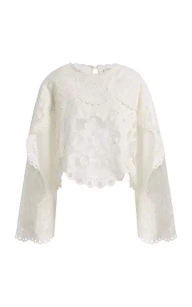 Sea Gardener Embroidered Cotton-Linen Top | Thumbnail 9 Sea Gardener Embroidered Cotton-Linen Top | Thumbnail 9
