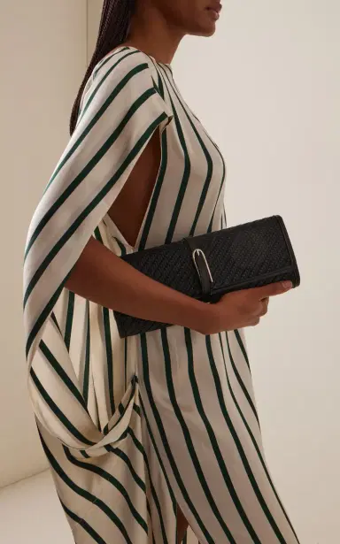 Liffner Belted Raffia Clutch | Thumbnail 3